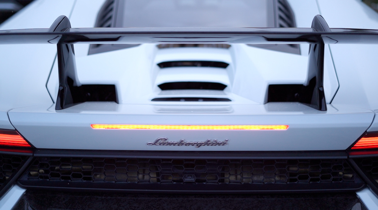 Lamborghini supercar experience back view
